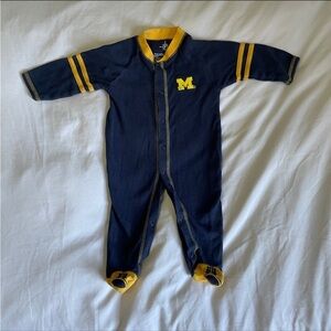 University of Michigan Baby Infant Footie Pajamas (3-6 months)